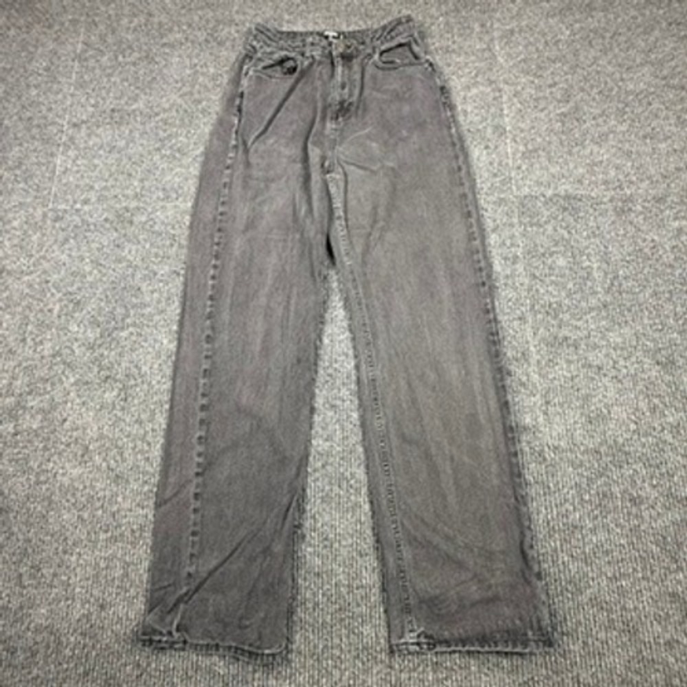 Missguided Tall Women's High Waisted Wide Leg Jeans Washed Black Size 8 10252909
